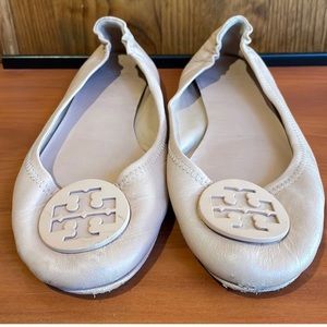 Tory Burch leather ballet flats sz 10